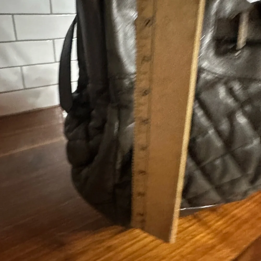 Burberry Quilted huge Leather Shoulder Bag in Dark Brown